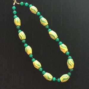 Authentic African glass bead necklace
